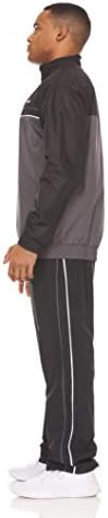 Spalding muns performance tkani set trenerka - 2 komada sa punim zip jaknom i hlačama, šljunkom / betonom