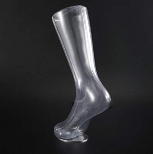 Welliestr 1pc Clear Plastic Muška noge Manequin Foot Model muških nožnih čarapa SOX DISPLAY kalup kratkih