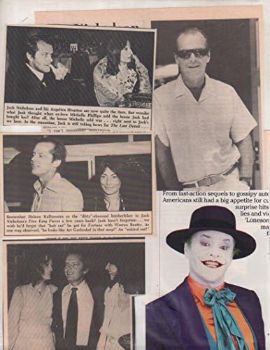 Jack Nicholson original clipping magazine photo lot R1193