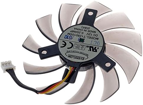 T128010sm ventilator grafičke kartice 75mm DC 12V 0.2 a 3-pinski ventilator za hlađenje bez četkica za GTX460