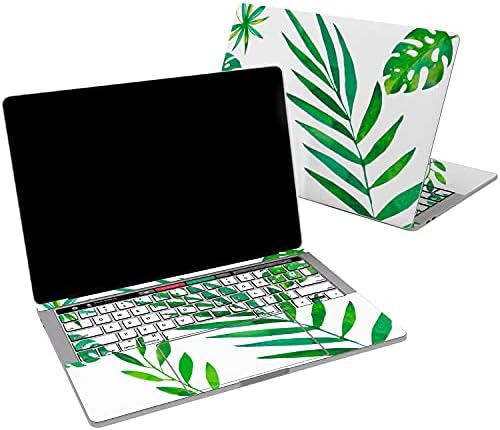 Lex alternar vinilna koža kompatibilna sa MacBook zrakom 13 inčni mac pro 16 retina 15 12 2020 2019 2018 zeleni palminski list tropski listovi priroda kokosov dodirni koprip trackpad naljepnica naljepnica na tastaturi
