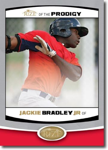 Lot 10 brojeva Jackie Bradley Jr. 2012 Rize Rookie Prodigy RCS