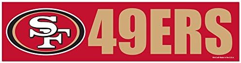 WinCraft NFL San Francisco 49ers WCR13396513 Strip branika, 3 x 12