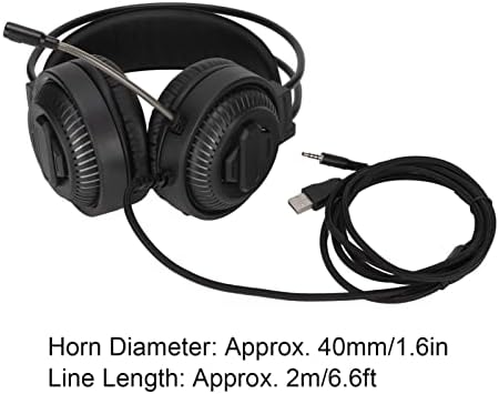 FECAMOS RGB slušalice za igre, slušalice za igre smanjenje buke prilagođene koži za PS4