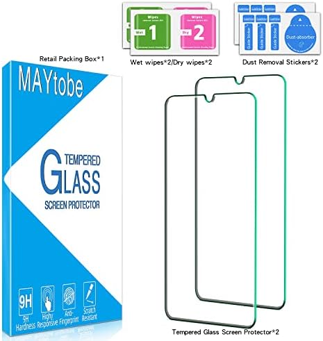 MAYtobe [2 Pack] dizajniran za Samsung Galaxy A02s, kaljeno staklo za zaštitu ekrana A02, protiv ogrebotina,