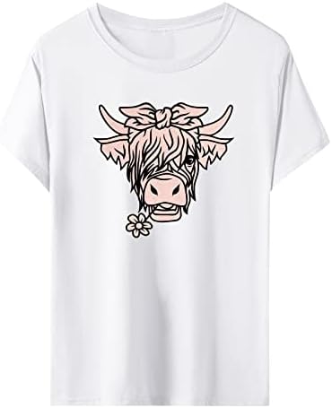 Dugih rukava visoka košulja Žene Ležerne majica kratkih rukava Basic Ljetni vrhovi Labavi krava ženski ljeto