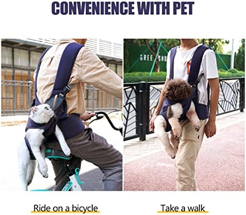Eastvita nosač za pse za kućne ljubimce, ruksak za nošenje pasa za kućne ljubimce s džepovima, noge van,