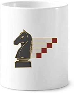 Knight šahovski komadi Cheval Horse četkica za četkicu za četkicu za četkicu za zube Peg CERAC štand Olovka