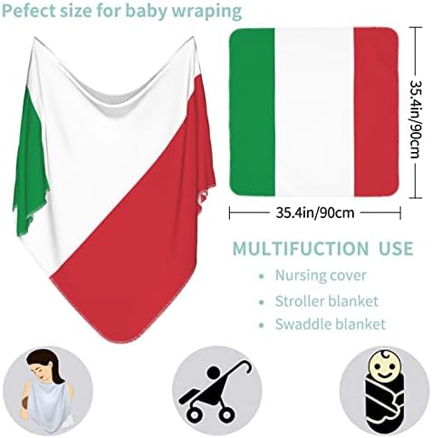 Talijanska zastava za bebe prekrivač primate pokrivač za novorođenčad novorođenče