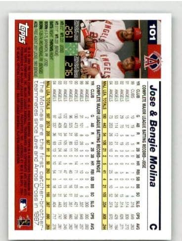 Jose / Bengie Molina Card 2005 TOPPS Black 101 - Bejzbol kartice u obliku ploča