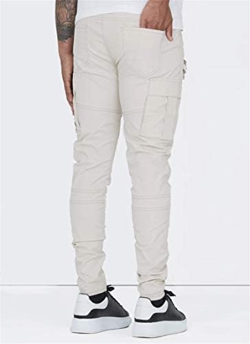 Andongnywell multi-džepni teretni hlače Slim Fit Dukseri Jogger Vanjske pantalone sa džepovima sa patentnim