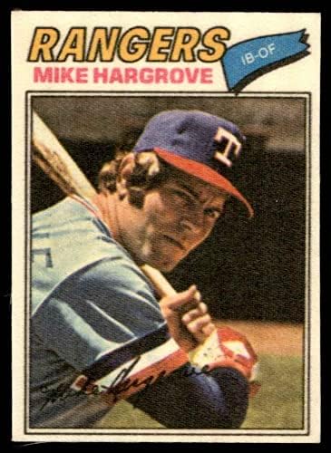 1977. topps 20 Mike Hargrove Texas Rangers Ex / MT Rangers