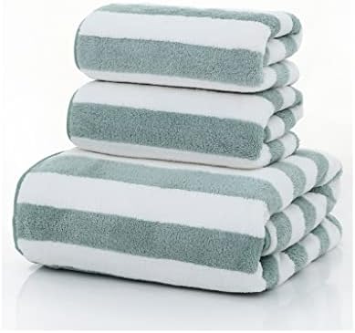 WPYYI MICROFIBER Stripe ručnik za ručnik za kupanje za tuširanje ručnika za ručnik za ručnik za ručnik 3kom