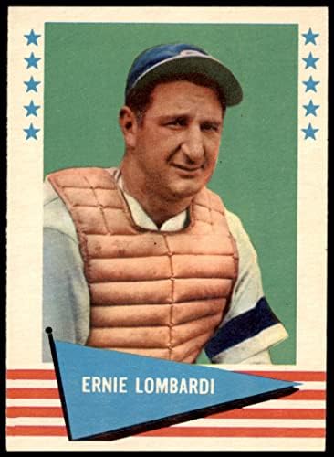 1961. Fleer 55 Ernie Lombardi Cincinnati Reds nm / mt reds