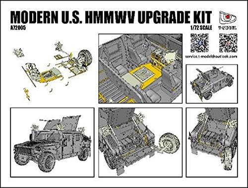 Model čaja 1/72 Set za nadogradnju američke vojske HMMWV plastični Model Tmoa72005