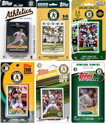 C & I Sakupljači MLB Oakland Atletika 6 različitih setova za licencirane trgovinske kartice