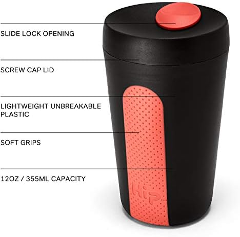 HIP 12-oz za višekratnu putničku kafu ShatterO otporna na BPA besplatna plastična mašina za suđe za topljenje