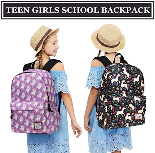 VASCHY školski ruksak za djevojčice, Slatka Školska torba za knjige za djecu / tinejdžere / srednju školu/fakultet