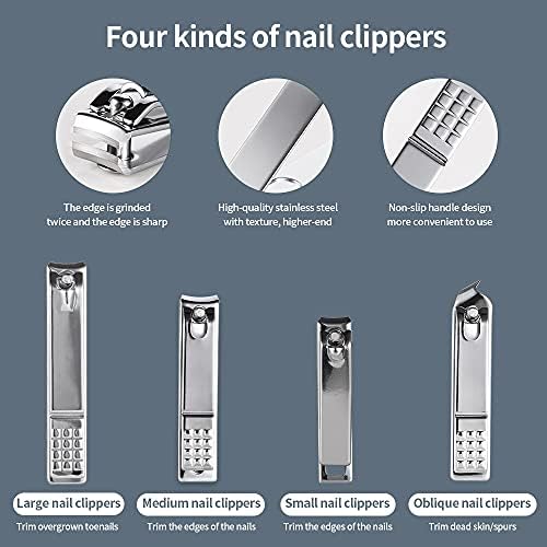 Gikos za nokte Clipper Professional Grooming Kit Pedikura Kit za nokte Alati za nokte sa luksuznim škarskim