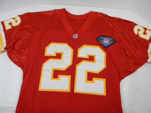 1994 Kansas Chiefs Monty Grow 22 Igra izdana Crveni dres 75. Patch DP17385 - Neincign NFL igra rabljeni