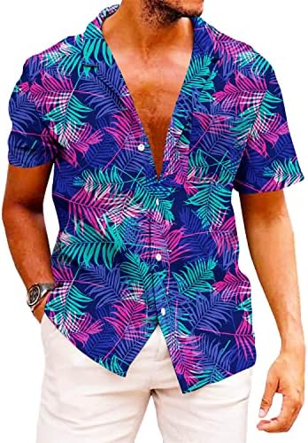 KYKU Funky havajska košulja za muškarce Palm Beach Shirts Tropske majice za odmor