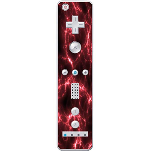 Crvena munja oluja električna vinilna naljepnica naljepnica kože Moonlight4225 za Wiimote Wii kontroler