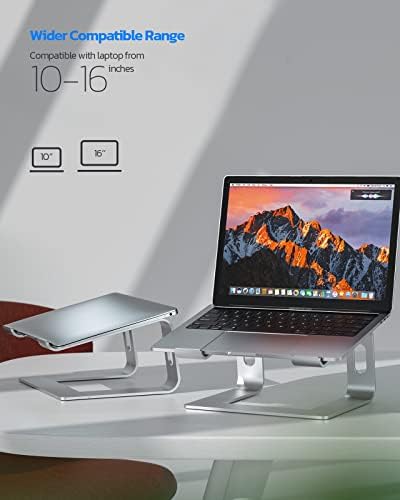 Nulaxy stalak za Laptop, ergonomski aluminijumski stalak za Laptop računar, odvojivi stalak za nosač prenosnog