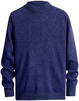Muški džemper za kornjače Zimske plus veličine dugih rukava toplo podvlačenje modnih čvrstih baznih majica