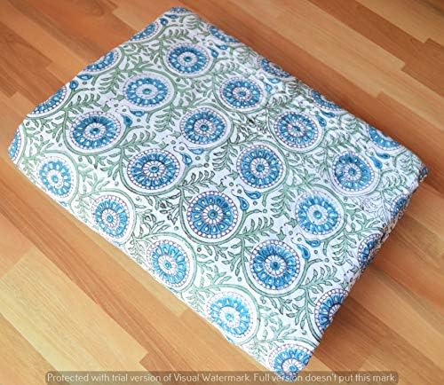 Tradicionalna pamučna tkanina sa štampom Jaipur pored dvorišta, Indijska tkanina za štampanje za letnju