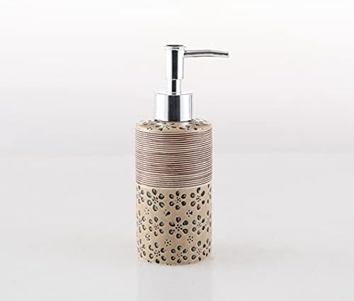Huijie keramički sapun sa pumpom za kupaonicu kuhinja - 280ml losion losiona za okrugli oblik 280ml, šampon