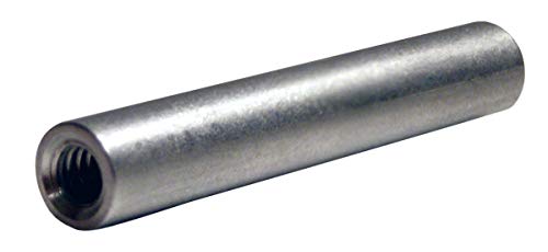 Mali dijelovi 020202RFA aluminijumski ženski navojni navojni okrugli savod, 1/8 OD, 1/4 Dužina, 2-56 Veličina