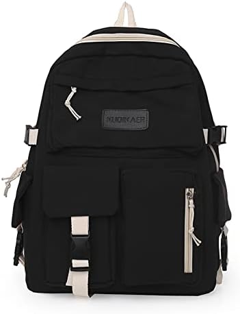 Jednostavna ruksaka na platnu Veliki kapacitet student Hit Color Laptop High School Book Bag Casual Travel