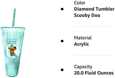 Spoontiques - Diamond Tumbler - Teksturirana čaša sa slamom - dvostruki zidni izolirani i BPA - 20 Oz -