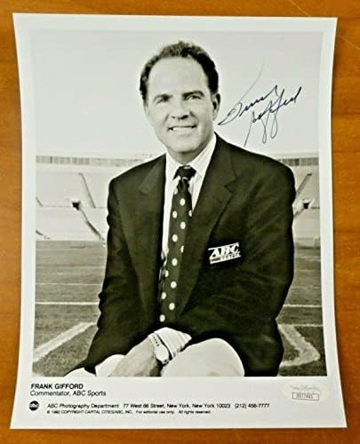 Frank Gifford NY Giants potpisao je 7x9 sa JSA COA - autogramiranim NFL fotografijama