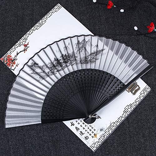 LdygratAnart ručni navijači, kineski ventilator dječje ručno izrađene svileni ventilator kreativni sklopivi