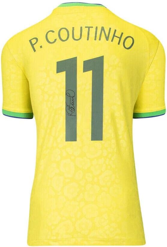 Philippe Coutinho potpisao brazil majicu: Početna, 2022-23 Autograph Jersey - Nogometni dresovi