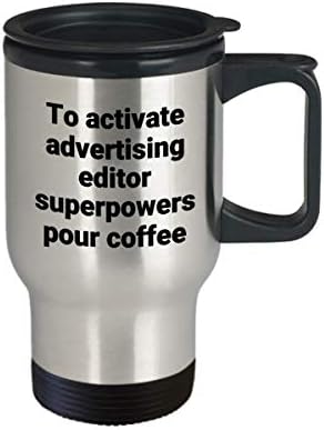Putna krigla za uređivanje oglašavanja - smiješan sarkastični toplotni izolirani poklon za kavu od nehrđajućeg