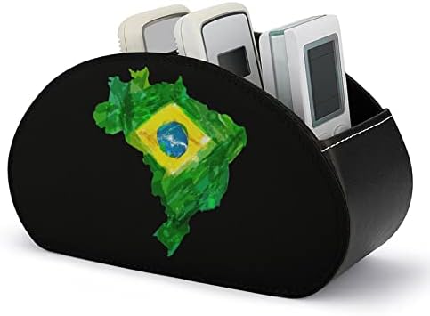 Karta akvarel Brazilska zastava Daljinski upravljač sa 5 pretinca TV daljinski organizator kutija za pohranu