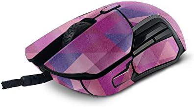 MightySkins sjajna svjetlucava koža kompatibilna sa SteelSeries Rival 5 mišem za igre-ružičasti Kaleidoskop