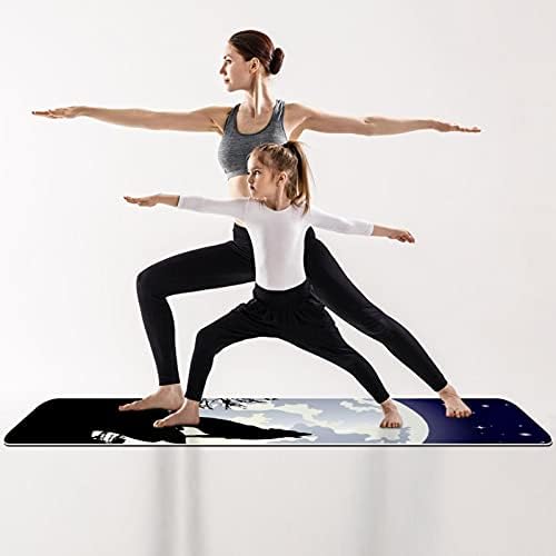 Yoga Mat Wolf Print Eco Friendly neklizajuća podloga za fitnes vježbe za Pilates i vježbe na podu