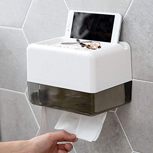 Yuanflq Toalet vodootporni tkivni kutija Creative Perforirani besplatni toalet papir kutija toaletni toaletni