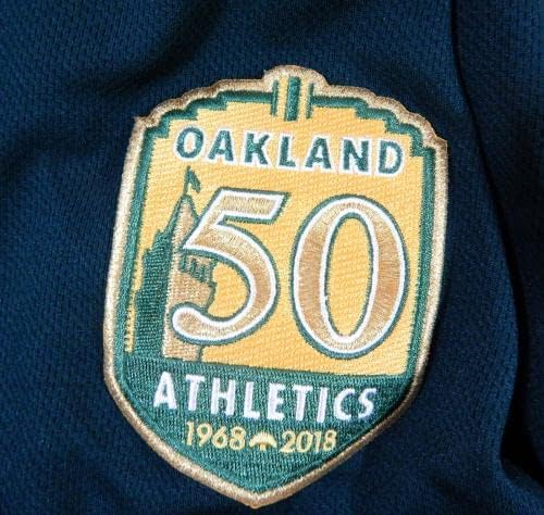 2018 Oakland Atletics Liam Hendriks 31 Izdana igra Polovni tamnozeleni dres 50p - Igra Polovni MLB dresovi
