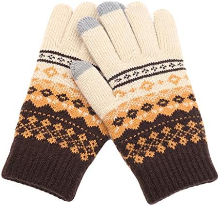 Unisex zimske pletene rukavice s punim prstima termo rukavice za zapešće za sportove na otvorenom biciklističke