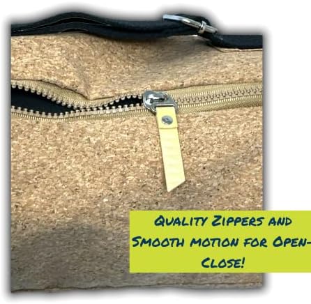 Kalm Cork Yoga torba za prostirku sa džepom meka prirodna lagana laka za nošenje otporna na vremenske uslove