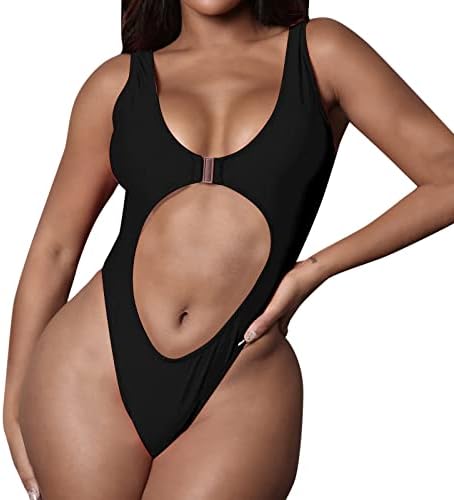 Jedno komad kupaći kostim Women plus veličina Tummy Control Strap Beachwear Trackes Ispiši scoop vrat Monokini