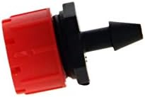 MroMax 25pcs Podesivi prskalice za navodnjavanje, mikro emiterski sustav za zalijevanje za zalijevanje 4mm promjera cijevi, crveni