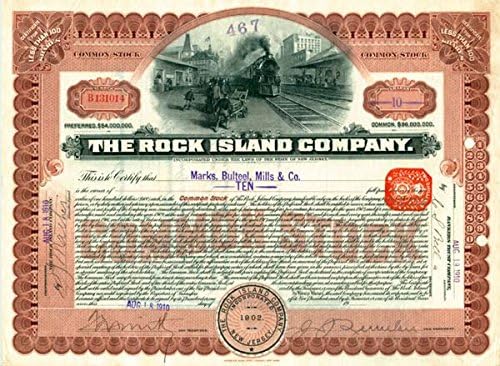 Rock Island Co. - Certifikat Zaliha