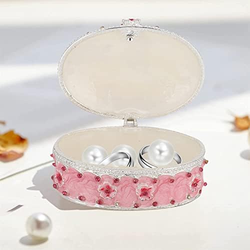 Kristalne sitnice nakit kutije, Mini nakit kutija Cherry Blossoms dekorativna Cherry Blossoms Trinket kutija