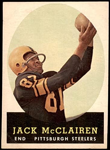 1958 TOPPS 51 Jack McClairen Pittsburgh Steelers NM Steelers Bethune-Cookman
