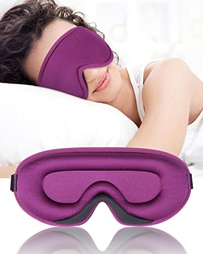 SLEEP MASK 3D oblozi za oči za oči za kvalitetno spavanje i udobnost, putni maski za oči za avion, pogodan